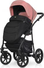 Детская коляска 2 в 1 Expander Elite 02 Rose (черная ткань – малиновая ткань)